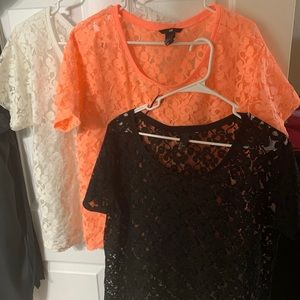 3 Lace Shirts